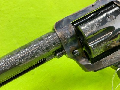 COLT New Frontier SAA Single Action Army 44-40 WCF 7 1/2” Engraved - Image 5 of 15