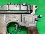 German Mauser C96 Bolo Broomhandle 7.63 Semi Pistol Holster Stock Shooter Grade - 10 of 19