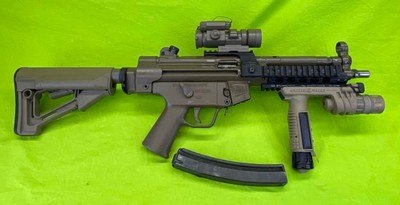 Factory HECKLER & KOCH German T&E HK MP5 A3 9MM FDE SUREFIRE Full Auto Transferable