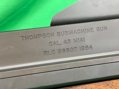 TRANSFERABLE Full Auto THOMPSON M1A1 45 ACP SMG RLC E-File USGI 1928 Barrel - Image 19 of 20