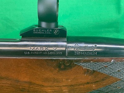 USED German Weatherby Mark V Left Handed LH 240 Wby Mag Deluxe Bolt Action - Image 16 of 20