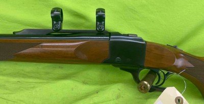 Ruger No 1B #1 300 Weatherby Mag Blued Walnut 26” Single Shot Muzzle Brake - Image 4 of 17