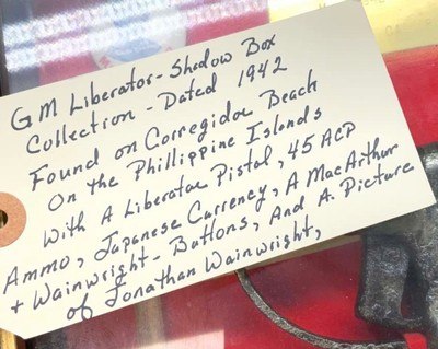 USGI General Motors LIBERATOR 45 ACP Single Shot Pistol War Trophy Display C&R - Image 5 of 6