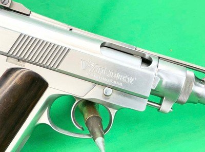 Used Wildey Survivor 45 Winchester Magnum Semi Auto Pistol Death Wish SS 8” Barrel - Image 3 of 10