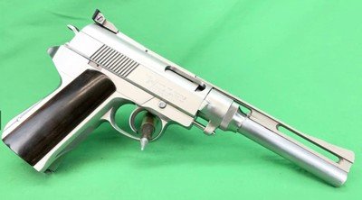 Used Wildey Survivor 45 Winchester Magnum Semi Auto Pistol Death Wish SS 8” Barrel - Image 1 of 10