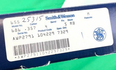 Rare S&W Smith & Wesson 686 CS-1 4” 357 Magnum US Customs Service - Image 2 of 13