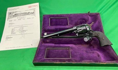 RARE Colt SAA Single Action Army FLAT TOP Target 7 1/2” 38 S&W Historical Factory Letter - Image 1 of 13