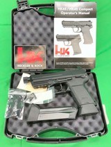 German Heckler & Koch HK45C V1 Compact Tactical CT Threaded 45 ACP Semi Auto - Image 1 of 8
