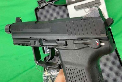 German Heckler & Koch HK45C V1 Compact Tactical CT Threaded 45 ACP Semi Auto - Image 3 of 8