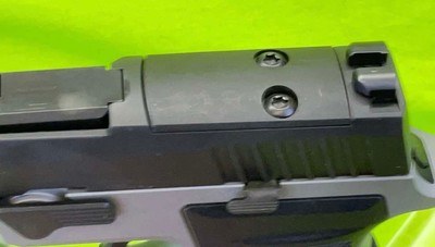 USED Sig Sauer P320 AXG 9MM Two Tone Stainless Blued 2 Tone CCW Semi Pistol - Image 4 of 8