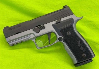 USED Sig Sauer P320 AXG 9MM Two Tone Stainless Blued 2 Tone CCW Semi Pistol - Image 1 of 8