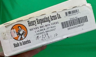 LNIB Henry Big Boy Steel Frame Carbine 327 Federal Magnum Lever Action H012M327 - Image 2 of 11