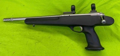 Savage Striker Model 516 22-250 Pistol Stainless SS Burris Rings Base Brake - Image 2 of 9