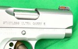 USED Kimber Ultra Carry II Compact Officer 1911 9MM Luger EDC SS - Image 5 of 8