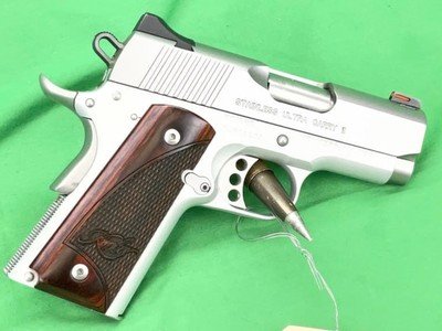 USED Kimber Ultra Carry II Compact Officer 1911 9MM Luger EDC SS - Image 2 of 8