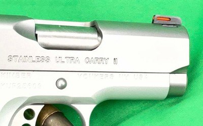 USED Kimber Ultra Carry II Compact Officer 1911 9MM Luger EDC SS - Image 5 of 8