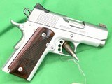 USED Kimber Ultra Carry II Compact Officer 1911 9MM Luger EDC SS - Image 2 of 8