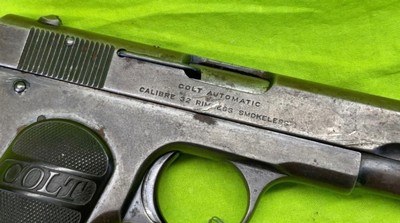 Vintage Colt 1903 Pocket Hammerless 32 ACP 7.65 Browning Auto MFG 1919 C&R - Image 8 of 11