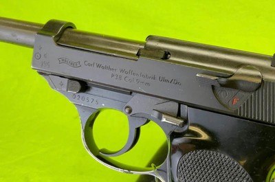 German Walther P38 / P1 Post WWII 9MM 9x19 Luger Rig 6/61 Holster & 2 Mags - Image 8 of 11