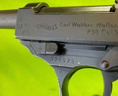 German Walther P38 / P1 Post WWII 9MM 9x19 Luger Rig 6/61 Holster & 2 Mags - Image 9 of 11
