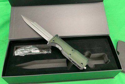 New MELIGUN MG22 Revolver Knife Gun AOW NFA 22 LR Concealed Arsenal OD Green - Image 1 of 9