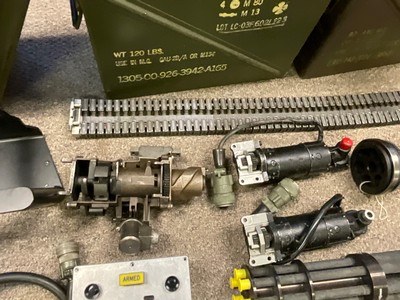 Rare M134 GE Minigun Mini Gun Parts Kit Lot Barrels Bolts Motor Rotor NATO Belt Fed Class III - Image 7 of 20