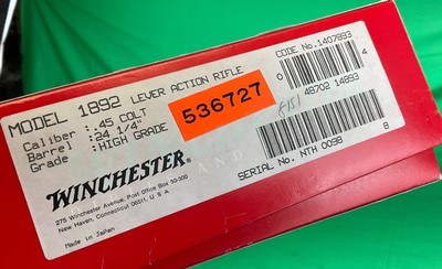 Winchester 1892 High Grade Lever Action 45 Colt Gold Engraved Unfired Limited - Image 2 of 19