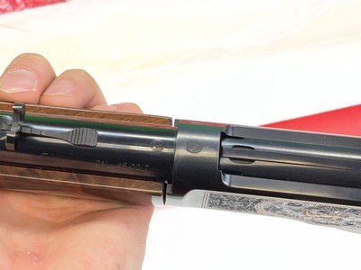 Winchester 1892 High Grade Lever Action 45 Colt Gold Engraved Unfired Limited - Image 17 of 19