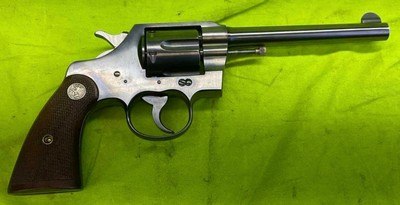 Colt Official Police 38 Special Blue PRE-WAR 1929 Revolver Custom Display - Image 4 of 15
