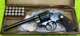Colt Official Police 38 Special Blue PRE-WAR 1929 Revolver Custom Display - Image 1 of 15