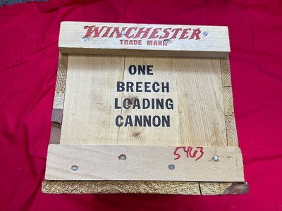 Winchester 1898 Model 98 Signal Cannon 10 Ga Black Powder Blank Wood Crate #2 - Image 12 of 14