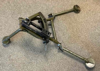 Surplus USGI FN Light Weight Tripod Soft Mount M240 MAG 58 MG Belt Fed Feed - Image 1 of 7