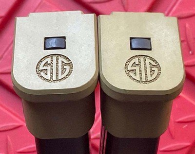 Surplus SIG SAUER 320 M17 M18 FDE Tactical 21 Round Magazine LOT Of 2 9MM - Image 6 of 7