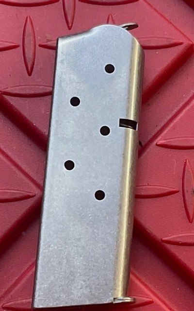Factory OEM COLT Officer 1911 45 ACP Auto SS Stainless 6 Round Magazine - Image 1 of 7