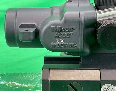 TRIJICON ACOG 3X30 Green BAC 300 AAC Blackout Scope Optic GDI Tactical QD Mount - Image 6 of 8