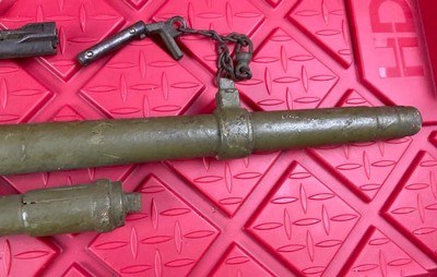 French Hotchkiss 1914 WWI Machine Gun MG 8MM Lebel Parts Kit Live Barrel - Image 2 of 13
