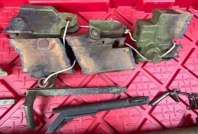 French Hotchkiss 1914 WWI Machine Gun MG 8MM Lebel Parts Kit Live Barrel - Image 5 of 13