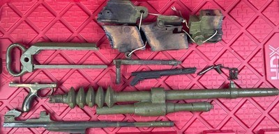 French Hotchkiss 1914 WWI Machine Gun MG 8MM Lebel Parts Kit Live Barrel - Image 1 of 13