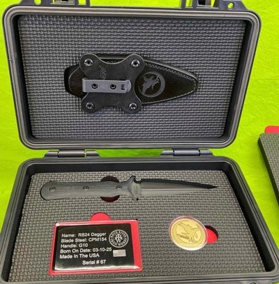 RARE LIMITED EDITION NIGHTHAWK CUSTOM DAGGER RS24 BOOT KNIFE EDC KIT SET - Image 1 of 7