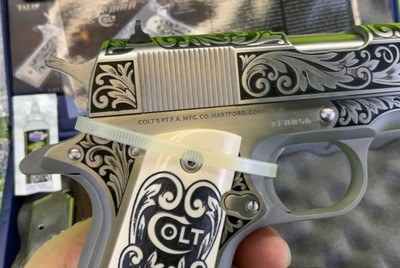 Colt TALO 1911 Lisa Tomlin Engraved Series 70 45 ACP #56 Pistol 1 Of 400 - Image 8 of 12