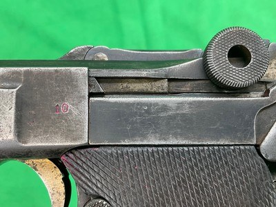 GERMAN P08 Luger 9MM 9x19 Semi Auto Pistol WWI WWII Shooter Grade C&R 3286 - Image 10 of 16