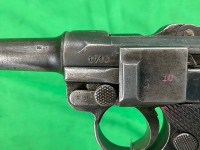 GERMAN P08 Luger 9MM 9x19 Semi Auto Pistol WWI WWII Shooter Grade C&R 3286 - Image 9 of 16