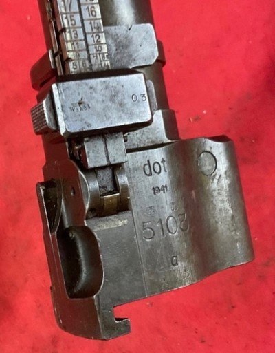 German 1941 WWII MG34 Barrel Shroud Sights Booster Parts Kit DOT 5103 MG 34 - Image 4 of 7