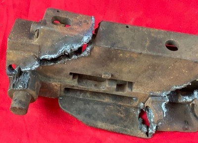French Hotchkiss WWI Heavy Machine Gun MG 8MM Lebel Torch Cut Receiver C&R - Image 6 of 8