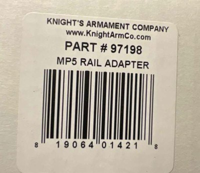 Rare Factory NEW Knights Armament KAC HK MP5 HK53 Tri Rail 9MM 5.56 Police - Image 2 of 3