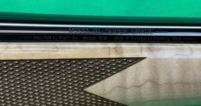 WINCHESTER Model 70 SUPER GRADE 30-06 Springfield Maple Blonde Stock Bolt Action Rifle - Image 5 of 12