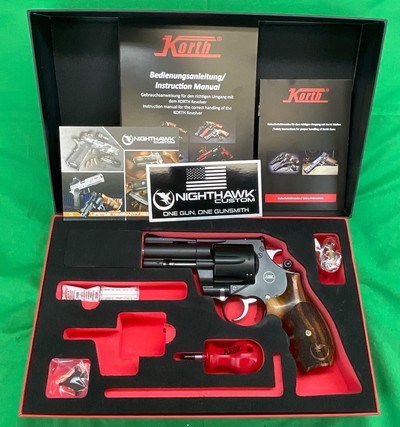 NEW Korth Mongoose NSX 44 Magnum Nighthawk Custom Combat Revolver 3” NHC - Image 1 of 14