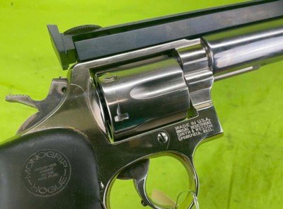 Custom Smith And Wesson Model 10 38 Special PPC Pin Gun 6” Heavy Mascot Rib - Image 6 of 11