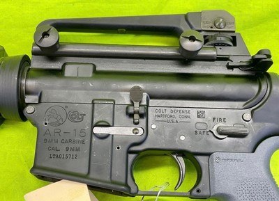 RARE Colt Mexican SDN Contract AR6951 A3 SBR Semi Auto 9MM Flat Top 10.5” - Image 6 of 12