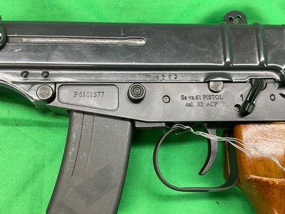 USED Czech Small Arms CSA VZ 61 VZ61 Skorpion Threaded Barrel 32 ACP 3321 - Image 12 of 14